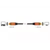 DeLOCK - HDMI-kaabel - HDMI (M) kuni HDMI (M) - 50 cm - Kolmekordne isolatsioon - Must, Kuld - 8K tugi