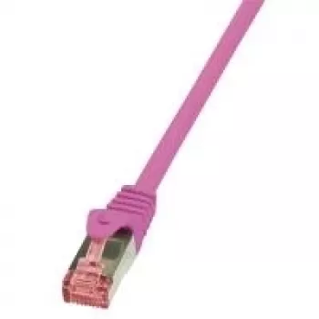 Võrgukaabel LogiLink Cat.6 S/FTP RJ-45 0,25m Roosa