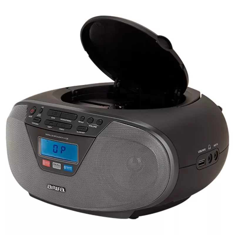 Audio mikrosüsteem Aiwa BBTU-400BK, CD/MP3/FM-PLL/BT-mängija (must)