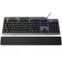 Mehaaniline mänguriklaviatuur Lenovo Legion K500 — täissuuruses 104-klahviline USB, QWERTY US English, RGB taustvalgustus, hall/must