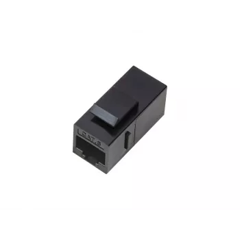 RJ45 emane juhtmeühendus A-LAN WTM19, sirge plastikust kaitsemuhv, must, kaablikaitse