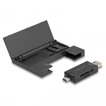 Kaardilugeja DeLOCK 91014 USB 3.2 Gen 1 Type-A/USB-C Must MicroSD SD