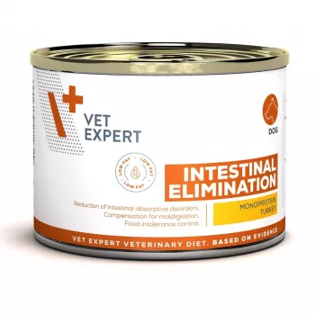 Märg koeratoit VETEXPERT Intestinal Elimination — terapeutiline dieet kalkun 200 g, teraviljavaba, täiskasvanud koertele