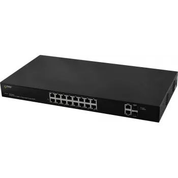 PULSAR SF116 võrgulüliti hallatav Kiire Ethernet (10/100) Power over Ethernet (PoE) 1U Must