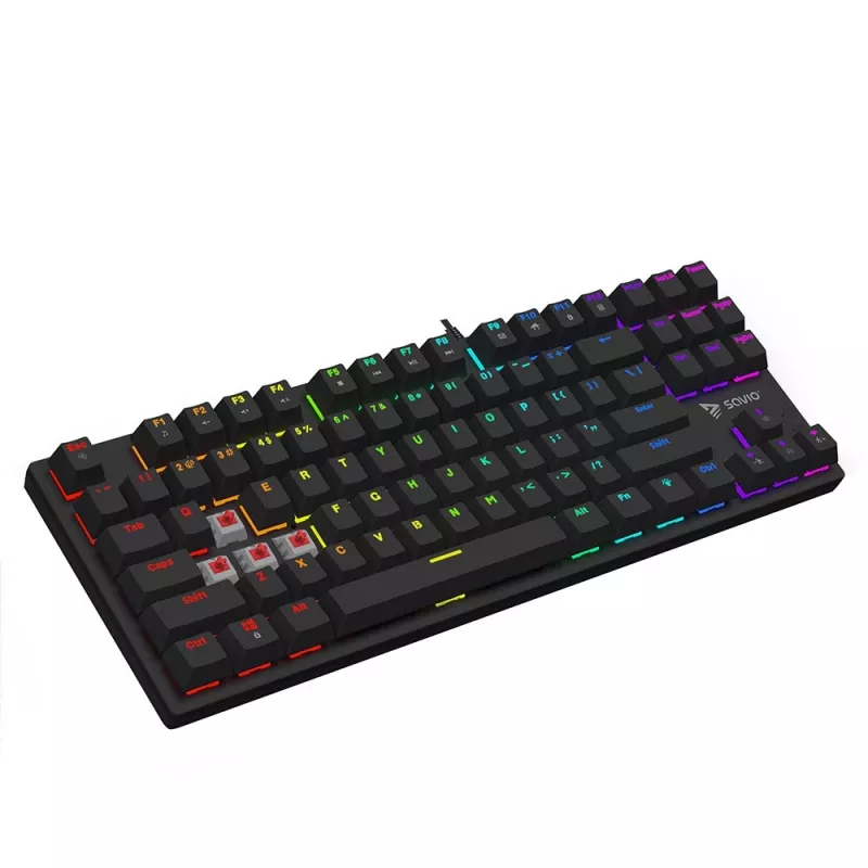 Mehaaniline klaviatuur RGB Tempest X2 Outemu Red Savio Savgk-tempest X2 Red