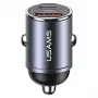 Autolaadija usams C38 30W — 1x USB-A + 1x USB-C kiirlaadimine