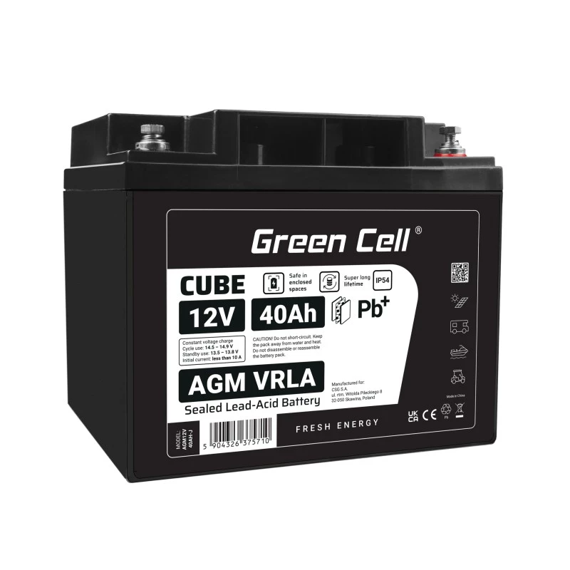 Aku AGM VRLA 12V 40Ah IP54