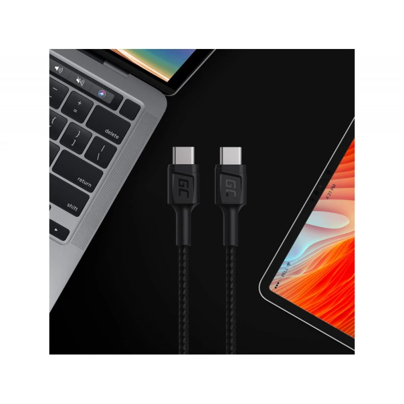 Green Cell KABGC30 USB-kaabel USB 2.0 1.2 m USB-C Must