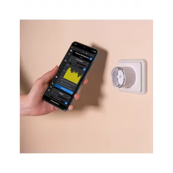 Nutikas pistikupesa Shelly Plug S Gen3 — „Wi‑Fi“ nutikas pistikupesa energiaseirega, Tüüp F, 110–230 V, 2500 W, valge