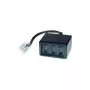 Võrgukaabel ShiverPeaks S-Impuls TC 71280-8 RJ45 3× TAE-NFF külge, isane–isane, must läbipaistev