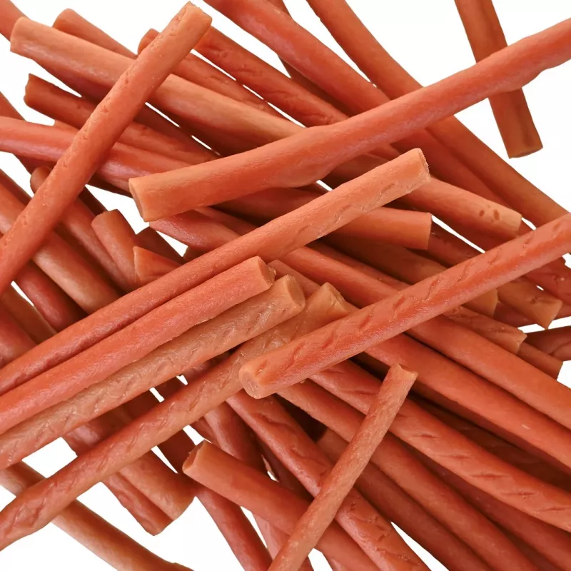 Koerte maiuspalad PETITTO Soft rabbit fingers — küülikumaitselised pehmed närimispulgad koertele, 500 g, treeningmaius, täiskasvanud, sojavaba, gluteenivaba