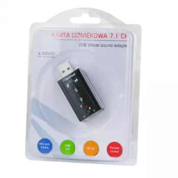 Savio AK-01 helikaart 7.1 kanalit USB