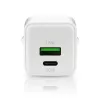Seinalaadija everActive SC-330Q 1x USB-A ja 1x USB-C pesaga, 20 W, valge