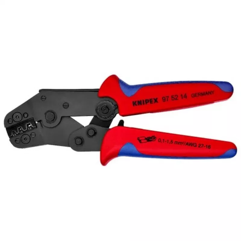 Knipex 97 52 14 pressimistangid isoleerimata, avatud pistik 0.10 kuni 1.5 mm²