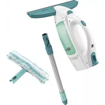 Leifheit Window Vacuum Glass Cleaner Dry&Clean with Handle & Wiping Brush 51003