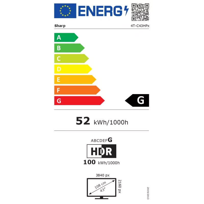 Sharp 43HP6265E TV Google UHD Must