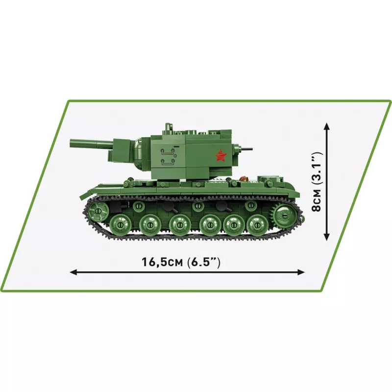 Ehituskomplekt Cobi KV-2 II maailmasõda 510 tk