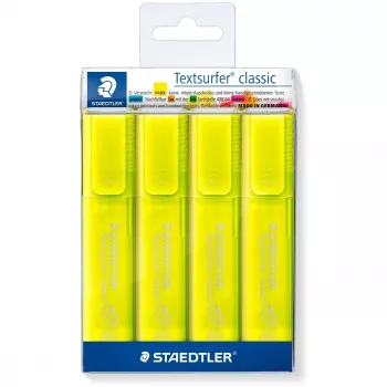 Marker Staedtler 364-1P WP4 lai ots Kollane 4 tk