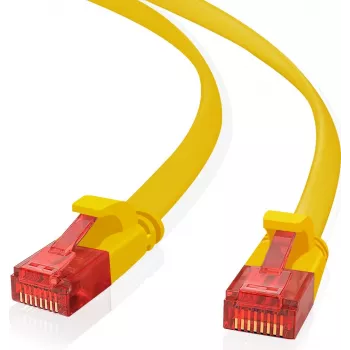 Paranduskaabel helos Ultra õhuke 20m UTP Cat 6a lame — 20 m, UTP, Cat 6a, lame disain