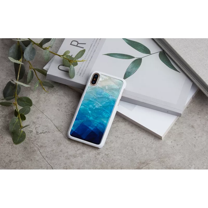 Nutitelefoni ümbris iKins mudelile iPhone XS/S sinine järv valge