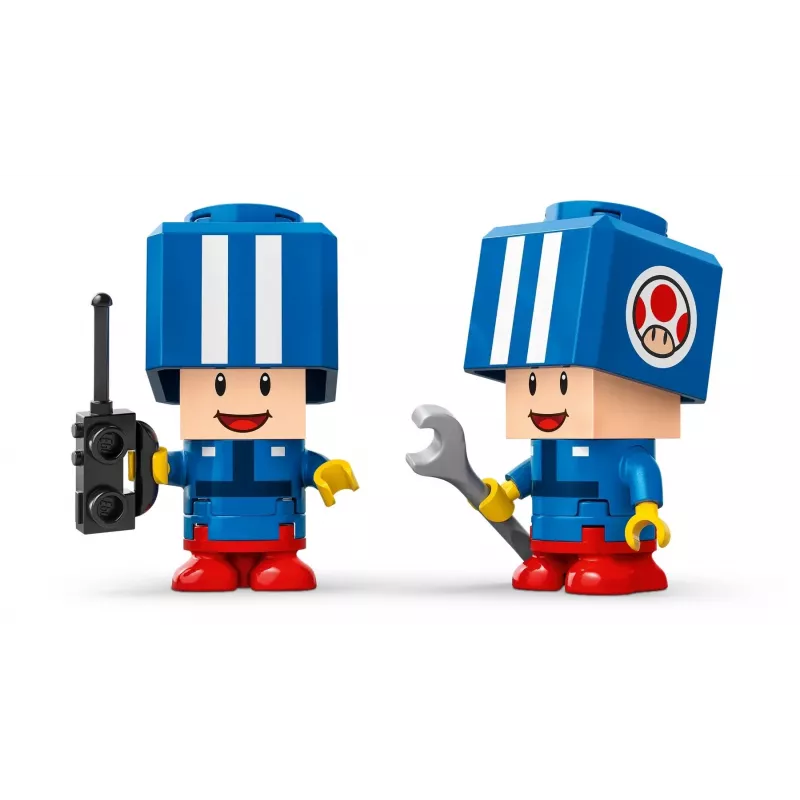 Konstruktsioonimänguasi LEGO komplekt 72035 Super Mario Mario Kart Toadi töökoda, interaktiivsed tasemed ja figuurid