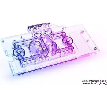 Alphacool Aurora akrüül GPX-N - veeblokk + jahutusradiaator - Alumiinium - 3-Pin JST - 1/4 - CE - FC - RoHS - ASUS ROG Strix GeForce RTX 3070 8GB Advanced (ROG-STRIX-RTX3070-A8G-GAMING