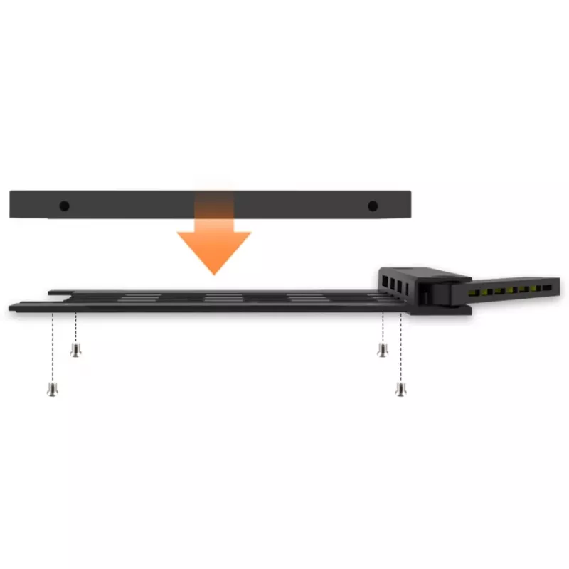 Mobile rack icy dock MB038SP-B 8x 2,5-tollise SATA/SAS draivi jaoks, mahub 1x 5,25-tollisesse sahtlisse