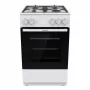 Vabalt seisev gaasipliit ahjuga Gorenje GG5A10WFFM — 4 põletiga pliidiplaat, 70 l ahi, emailitud pealispind, valge
