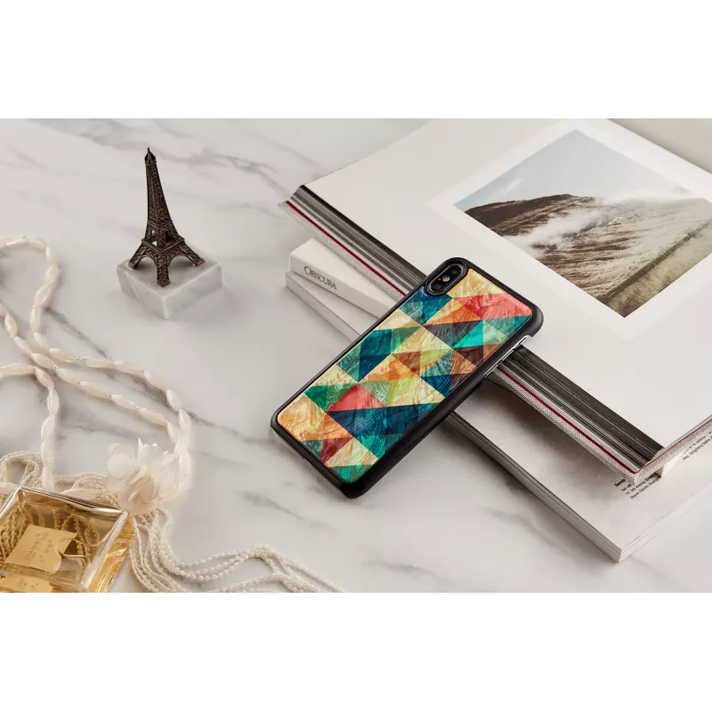 iKinsi telefonikate iPhone XS Max jaoks — mosaiikmuster, must