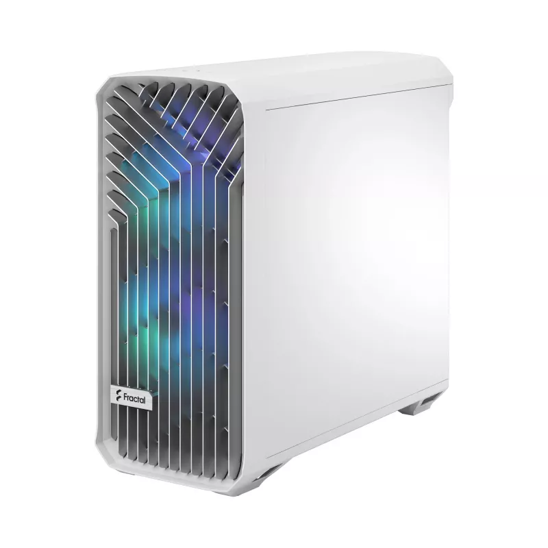 Arvuti korpus Fractal Design Torrent White — toetab ATX, EATX, microATX, ITX; 2x180 mm esiventilaatorit; 2,5-tollised/3,5-tollised pesad