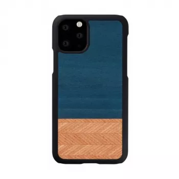 Nutitelefoni ümbris man and wood iPhone 11 Pro jaoks — teksamust