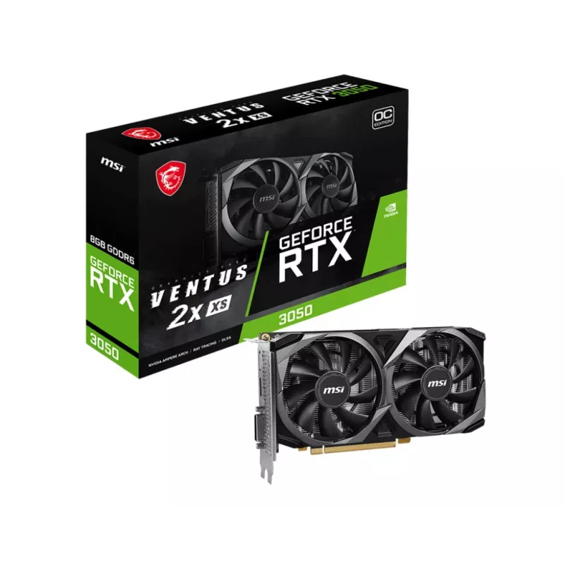 MSI VENTUS GEFORCE RTX 3050 2X XS 8G OC graafikakaart NVIDIA 8 GB GDDR6