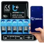 I/O module bleBox shutterBoxDC 2x binary inputs, 2x relay outputs 230V