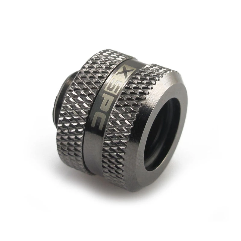 XSPC Connector G1/4 kuni 14 mm Hardtube, must kroom - 8 tk