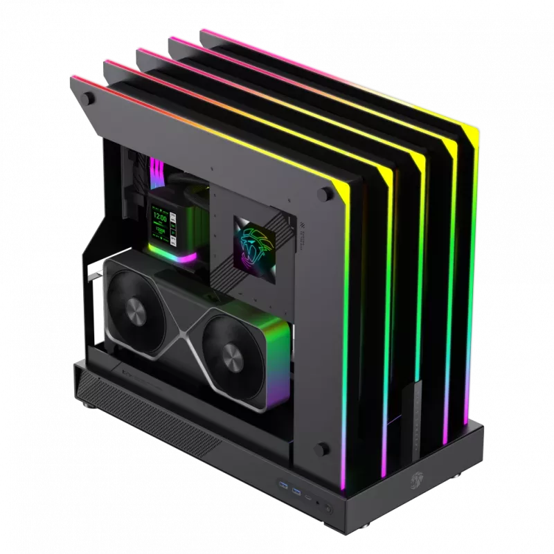 Gamemax korpus | BLADE CONCEPT | Must | ATX | Toiteplokk pole kaasas