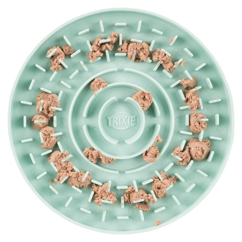 Licking Plate Trixie Junior 15 cm — koerte lakkumiskauss, roheline, 15 cm läbimõõt, juunior, 200 g