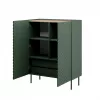 Riiul cama meble ONDA ONDA 98×45×127 cm roheline, põrandale asetatav seinakapp