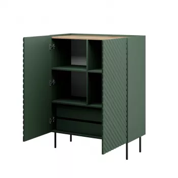Riiul cama meble ONDA ONDA 98×45×127 cm roheline, põrandale asetatav seinakapp