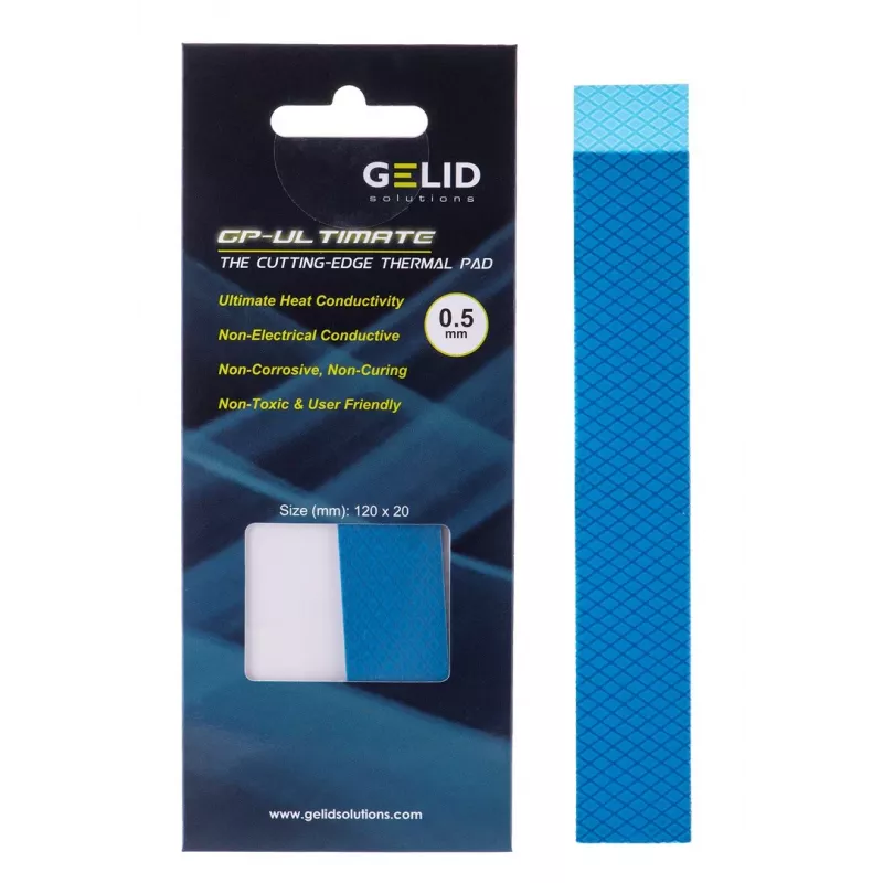 Termopadi Gelid TP-GP04-R-A 120×20×0,5 mm, tihedus 3,2 g/cm³, hall
