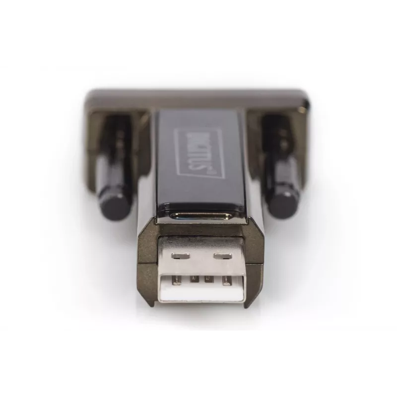 DIGITUS USB 2.0 jadaühenduse muundur DSUB 9M koos USB-kaabliga 80cm FTDI kiibistik USB 2.0 RS232-le (FT232RL)