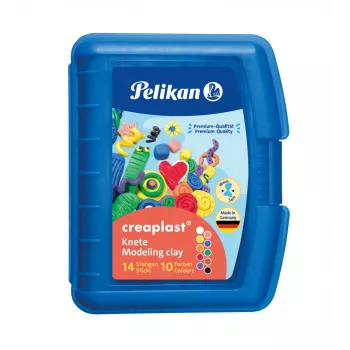 Modeling clay Pelikan Creaplast 240 g Multicolour 14 pcs
