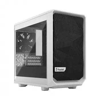 Fractal Design Meshify 2 Nano - Mini-ITX torn (karastatud klaas) - ilma toiteplokita (ATX) - valge - USB/heliliides (FD-C-MES2N-02)