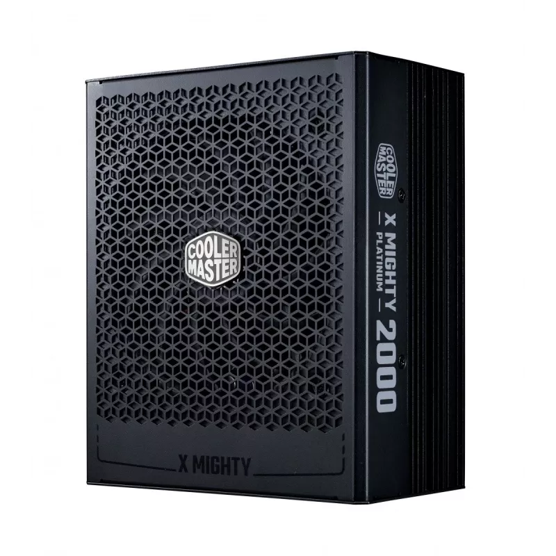 Toiteplokk Cooler Master X Mighty Platinum 2000W 230V, ATX 24-kontaktiline, 80 PLUS Platinum, must, 12 cm ventilaator