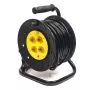 Pikendusjuhe rulliga 25 m, 4 pistikupesa, 3x2,5 mm²