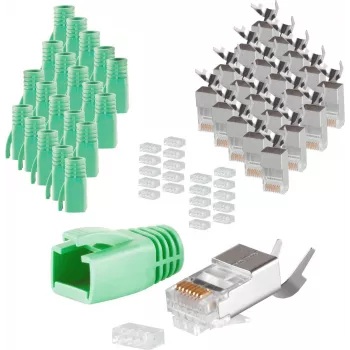 RJ-45 traadipistik ShiverPeaks 72067-20G roheline