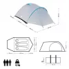 NILS CAMP ROCKER NC6013 3-kohaline matkatelk