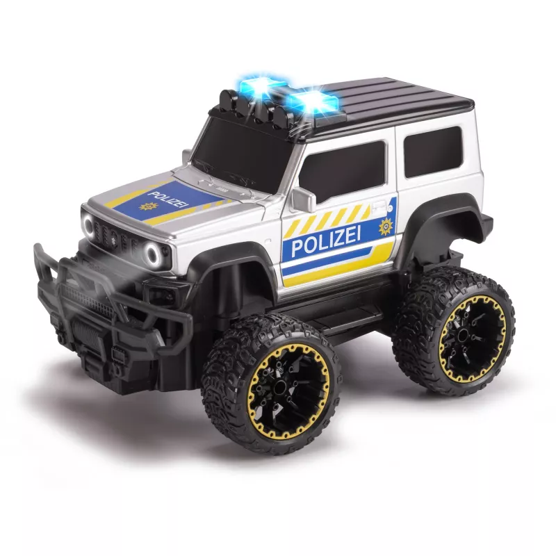 Simba‑Dickie valatud metallist RC Suzuki Jimny Police, mõõtkavas 1:24