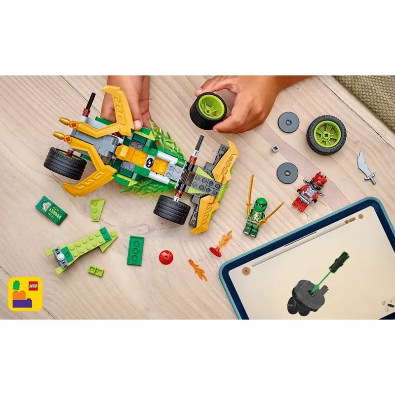 LEGO ehituskomplekt NINJAGO Lloyd's Action Speedster 71828, 181 osa, 2 minifiguuri, vanus 7+