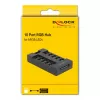 Delock - RGB LED valgusjaotur - 10 porti - Must (64128)