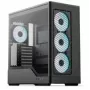 Arvutikorpus AEROCOOL D520A Midi-Tower ATX karastatud klaas RGB — must